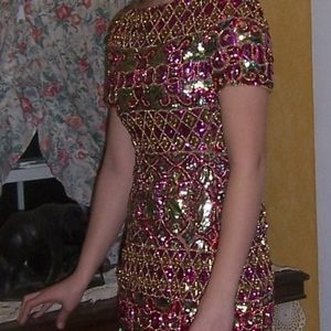 Vintage Elinor Simmons designer evening gown